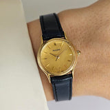 Vintage 90s Gold-tone Pulsar Ladies' Watch with Champagne Dial