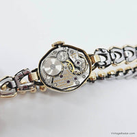 Vintage 1960s Gold-tone Gruen Mechanical Watch for Ladies Square Dial