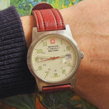 Vintage Wenger Swiss Military Watch for Men | Swiss Made Quartz Watch