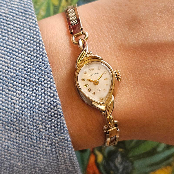 10k Gold Vintage Bulova Watches Value 1963 Tiny Vintage Bulova