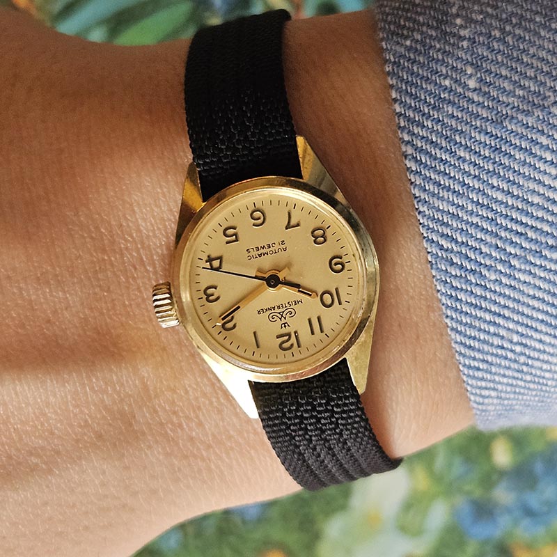Vintage Gold-tone Meister Anker 21 Jewels Automatic Watch for