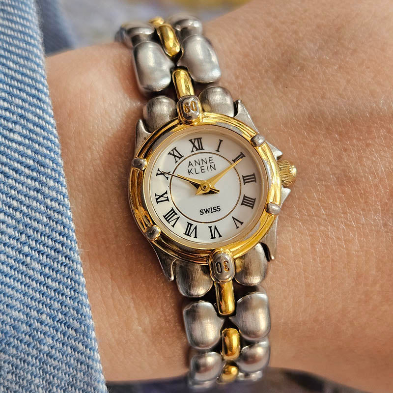 Vintage Two-Tone Anne Klein Swiss Quartz Women display picture 1