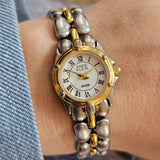 Vintage Two-Tone Anne Klein Swiss Quartz Women's Watch Roman Numerals