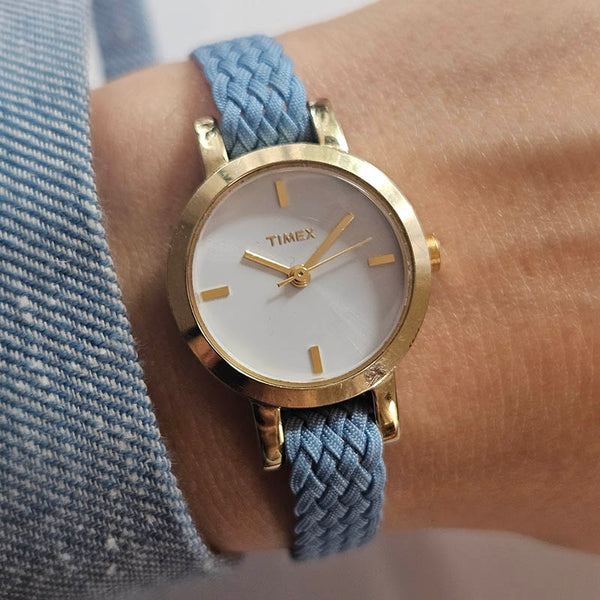 Vintage Gold-tone Timex Watch for Her | Minimalist Petite Watch