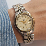 Vintage Two-tone Timex Presidential Watch for Her | 90s Timex Quartz