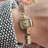 1940s Vintage Art Deco Bulova Cocktail Watch for Ladies Mechanical