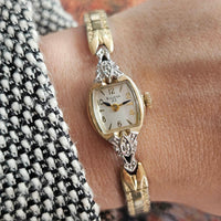 Vintage 1972 Bulova Robe montre Pour les dames | 10 km plaqué or roulé montre