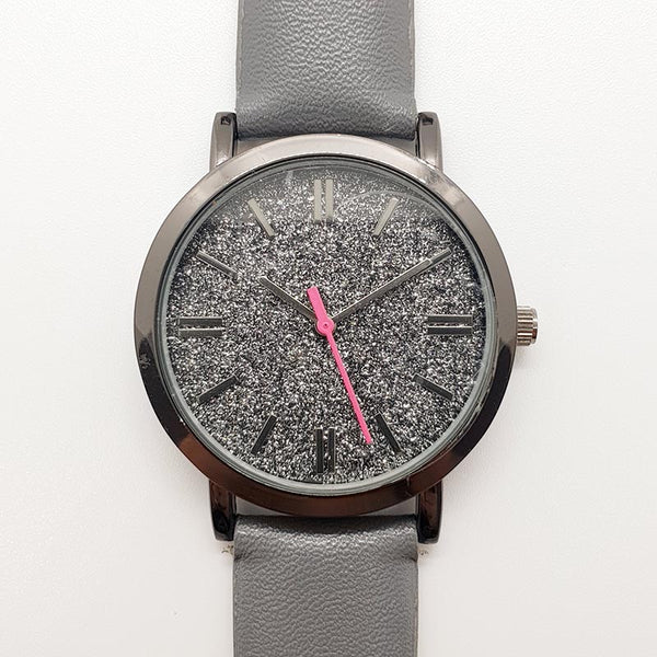 Dark Meteorite Dial Quartz Watch for Women | Unique Dial Watch