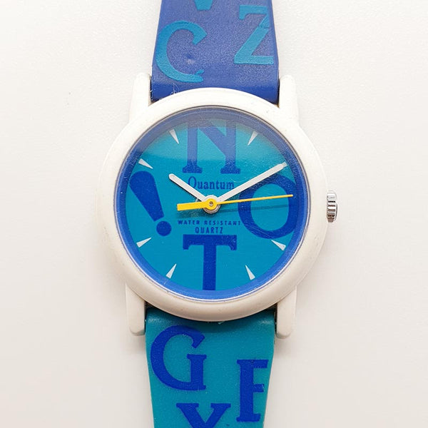 Rare Quantum Blue Dial Quartz Watch for Women with Original Strap