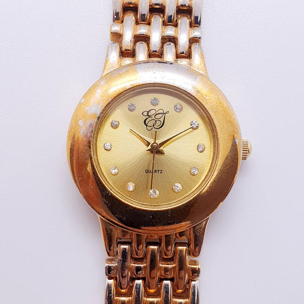 Vintage 90s Elegant Diamond-Style Watch for Women