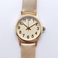 Vintage 25mm Gold-Tone-Zifferblatt Uhr für Frauen | Singapurbewegung