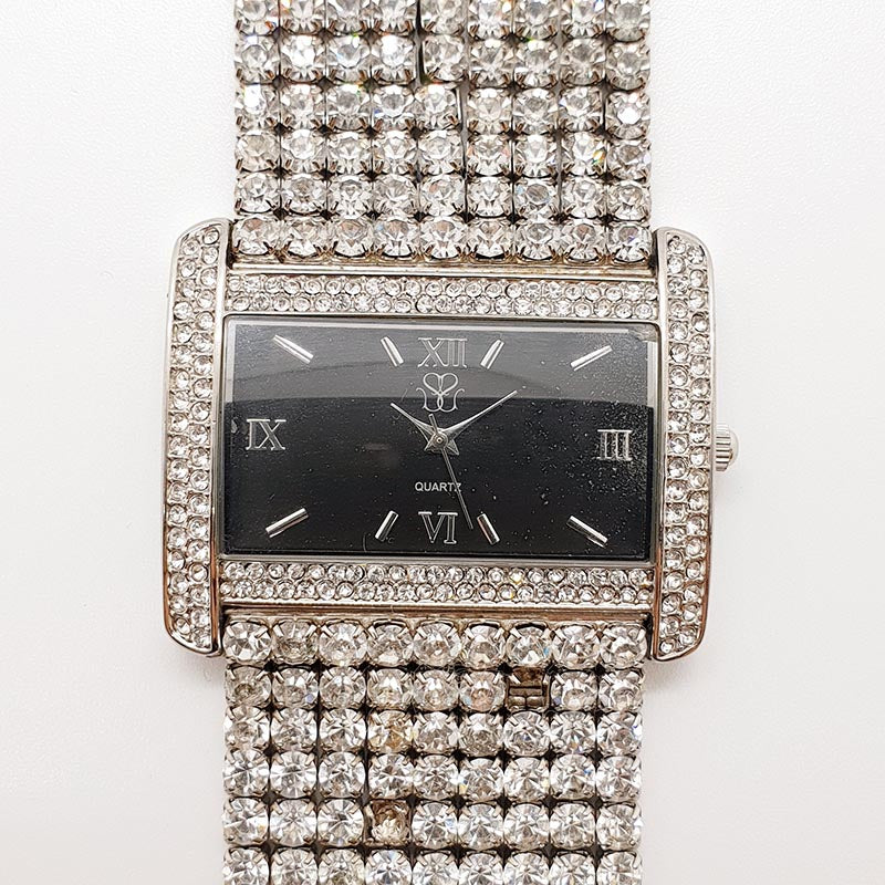Luxury Bedazzled Wedding Rectangular Watch for Women – Vintage Radar