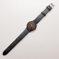 Vintage geometrische schwarze Zifferblattquarz Uhr Für Frauen