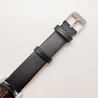 Vintage geometrische schwarze Zifferblattquarz Uhr Für Frauen