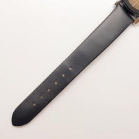 Vintage geometrische schwarze Zifferblattquarz Uhr Für Frauen