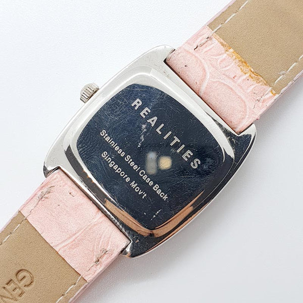 Pink Dial Realities Rhinestones Watch with Singapore Movement – Vintage ...