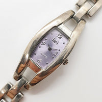 Small lei Rectangular Quartz Watch for Women with Purple Dial