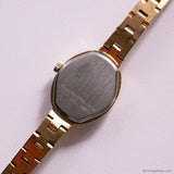 Vintage Dainty Gold-tone Dufonte by Lucian Piccard Watch Oval Case