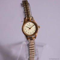 Tiny Vintage Gold-tone Caravelle by Bulova Watch for Ladies