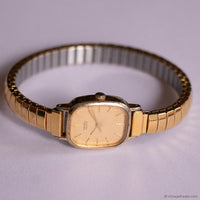 Tiny Vintage Seiko Tank Watch for Women | Gold-tone Japan Quartz Watch