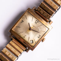 Orologio meccanico quadrato per donne, orologio da donna vintage