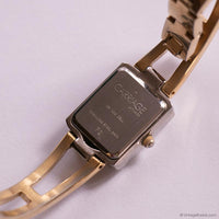 Vintage Two-tone Carriage Tank Watch | Dainty Bangle Watch for Women