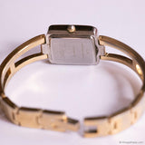 Vintage Two-tone Carriage Tank Watch | Dainty Bangle Watch for Women