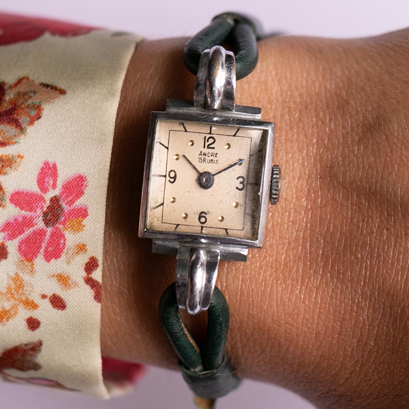 Montre vintage pour femme mécanique Ancre de fabrication