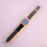 1987 Vintage Swatch GW108 Newport Two Watch | Anni '80 rari Swatch Gentiluomo