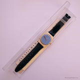 1987 Vintage Swatch GW108 Newport Two Uhr | Seltene 80er Jahre Swatch Mann