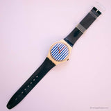 1987 Vintage Swatch GW108 NEWPORT TWO Watch | RARE 80s Swatch Gent