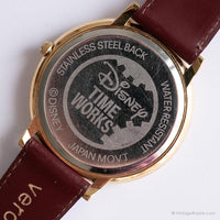 Jahrgang Disney Herren Mickey Mouse Uhr | Große Armbanduhr für Männer
