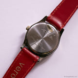 Vintage Acqua by Timex Indiglo Ladies' Quartz Watch Red Leather Strap