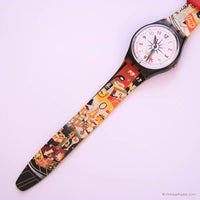1996 Swatch GM136 Upper East montre | Les années 90 colorées Swatch Gant montre