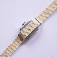 Tiny Vintage Rectangular Elix Watch for Women with Mechanical Movement