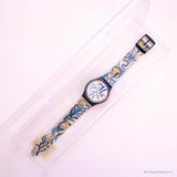1993 Swatch ساعة الغارف GN128 | 90s الأزرق جنت Swatch يشاهد