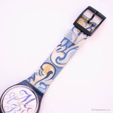 1993 Swatch Gn128 Algarve reloj | Caballero azul de los 90 Swatch reloj