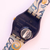 1993 Swatch ساعة الغارف GN128 | 90s الأزرق جنت Swatch يشاهد