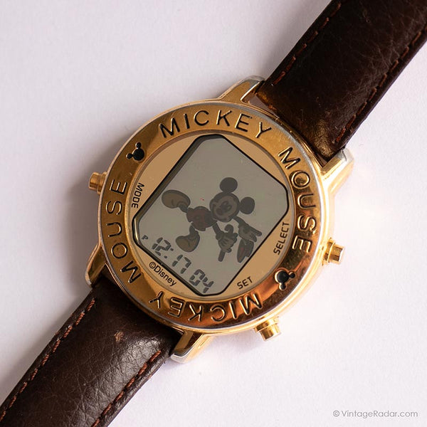 RARE Vintage 3D Musical Mickey Mouse Watch with Digital Display
