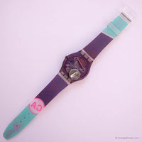 Antiguo Swatch Rara Avis GV105 reloj | Púrpura Swatch Caballero reloj