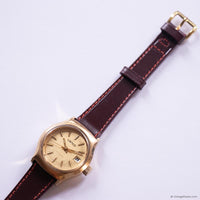 Vintage Lanco Automatic Date Watch for Women with Champagne Dial