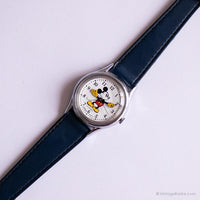 Élégant argenté Mickey Mouse Dames montre | Ancien Lorus montre