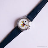 Élégant argenté Mickey Mouse Dames montre | Ancien Lorus montre
