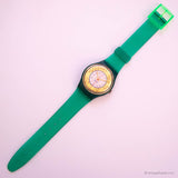 Antiguo Swatch Palco GG119 reloj | Tono verde y dorado Swatch reloj