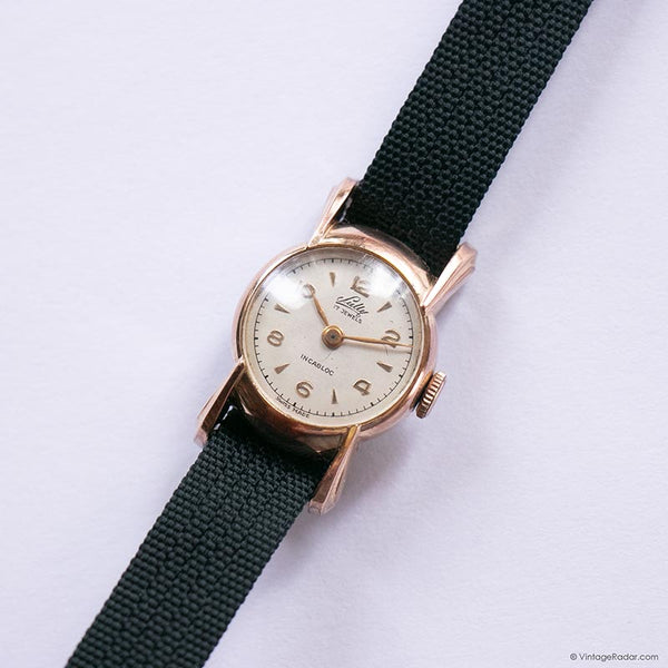 Sully Watch Vintage Sully Incabloc Watch for Ladies | Gold-tone Art Deco Watch ...