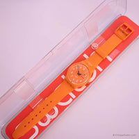 2009 Swatch Fresh Papaya Go105 montre | Orange rare Swatch montre