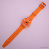 2009 Swatch Papaya fresca Go105 reloj | Naranja rara Swatch reloj