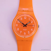 2009 Swatch Fresh Papaya Go105 montre | Orange rare Swatch montre