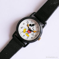 Mickey Mouse Lorus ساعة كوارتز عتيقة | 25 ملم صغير Disney انتبه لها