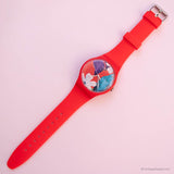 Vintage ▾ Swatch Mister Parrot Suor105 orologio | 41mm rosso Swatch